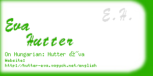 eva hutter business card